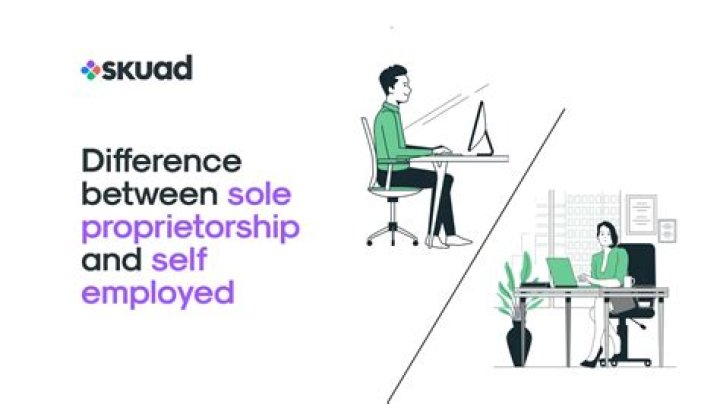 What is the difference between sole proprietor and self-employed?