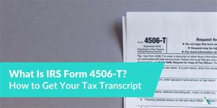 What is the form 4506 T used for?