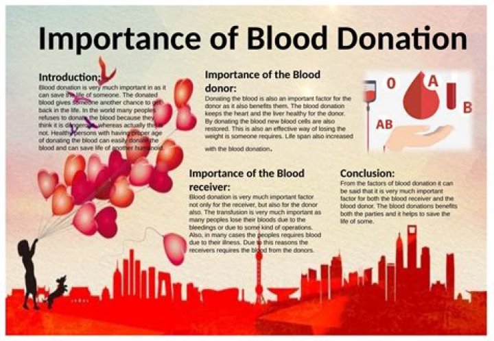 What is the importance of blood donation?