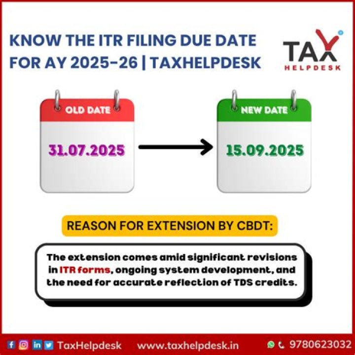 What is the ITR filing date for 2020?