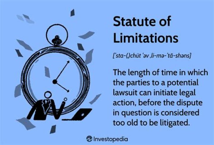 What is the law for statute of limitations?