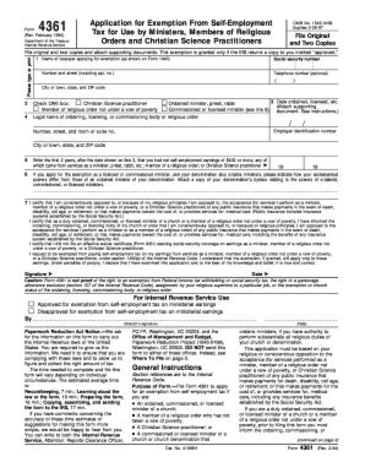 What is the official name of the form 4361?