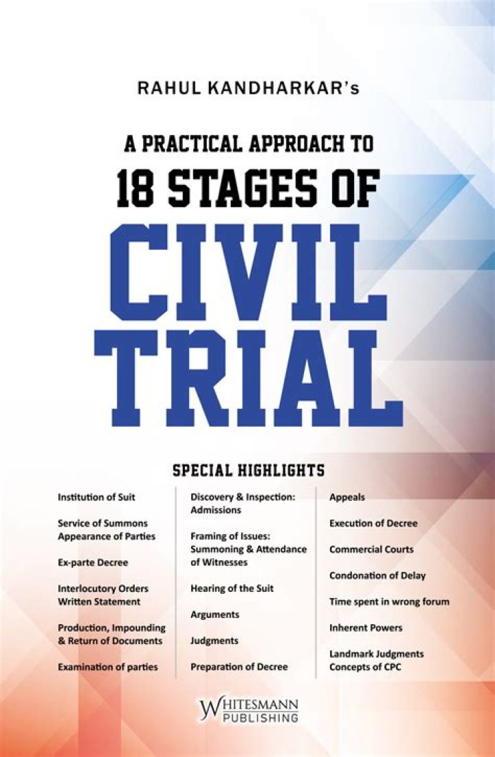 What is the order of events in a civil trial?