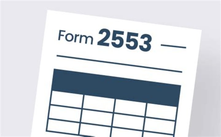 What is the purpose of form 2553?