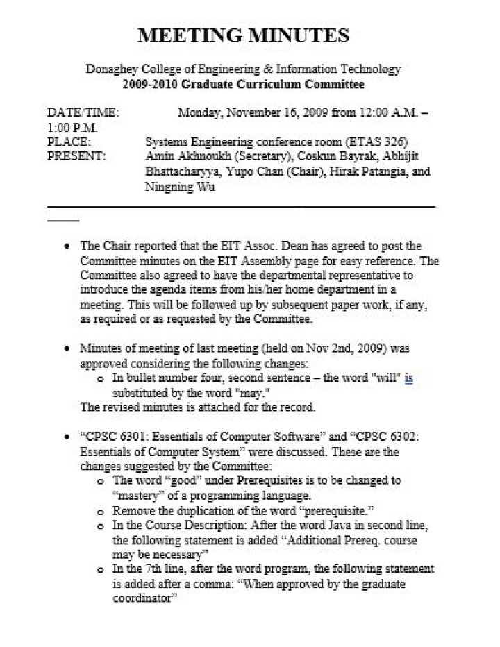 What is the purpose of meeting minutes?