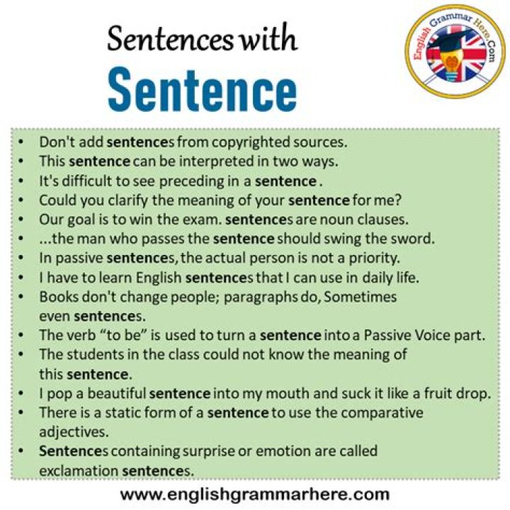 What is the sentence of but?