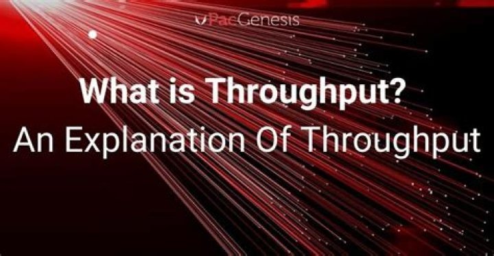 What is throughput output?
