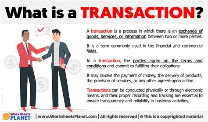 What is transaction and business transaction?