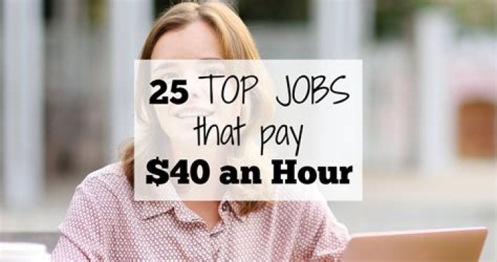 What kind of jobs pay 40 000 a year?