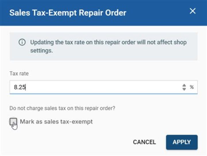 What makes a customer tax exempt?