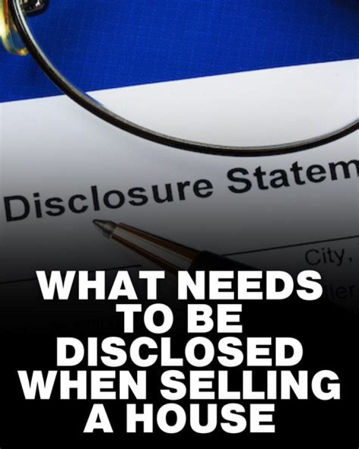 What must be disclosed when selling a house in California?