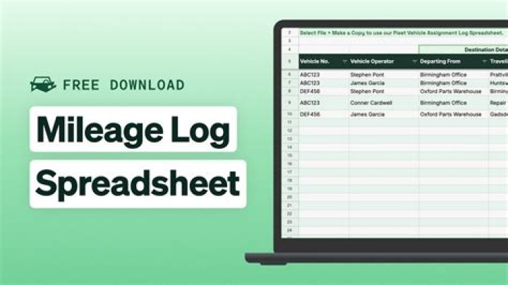 What needs to be on a mileage log?