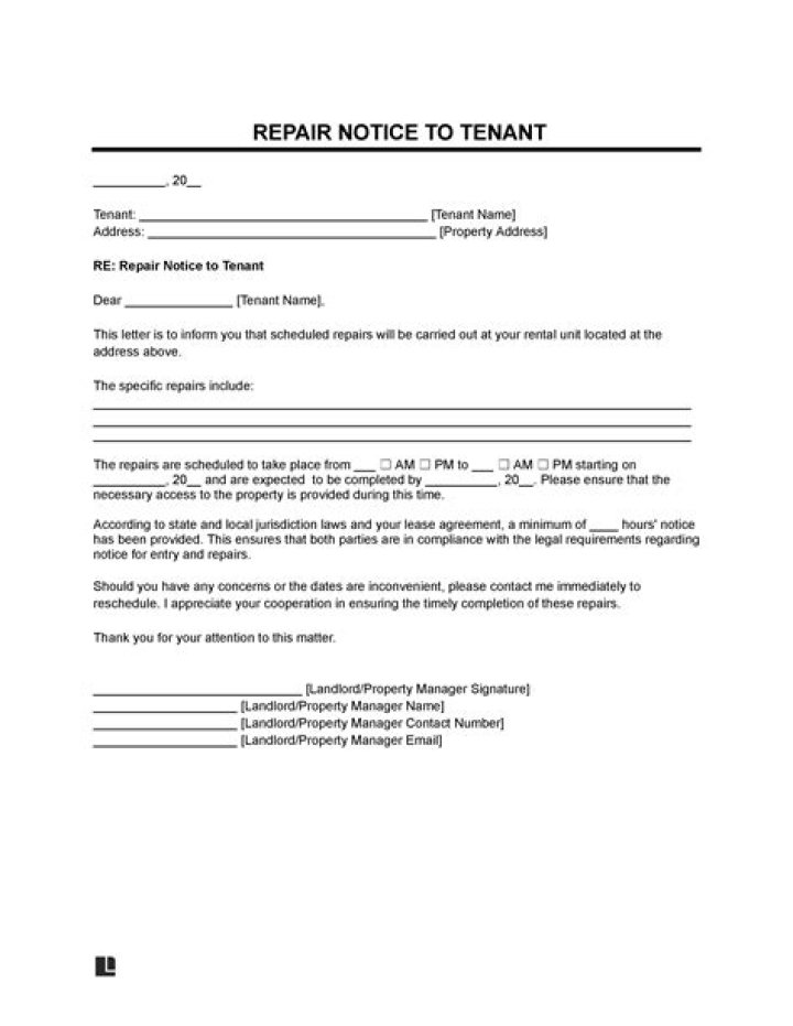 What notice do tenants have to give?