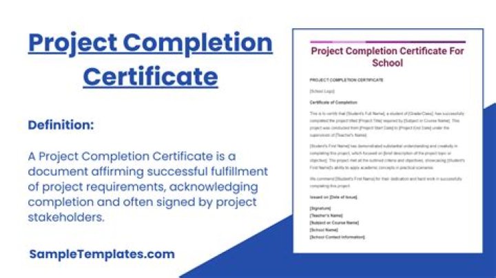 What should be done at the completion of a project?