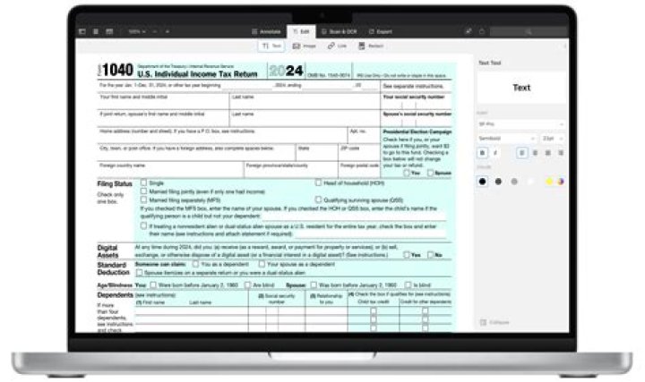 What should be entered on line 44 of 1040?