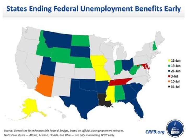 What states are ending federal unemployment?