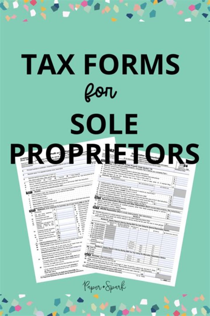 What tax forms do I file as a sole proprietor?