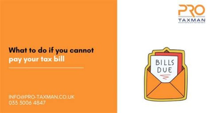 What to do if you cannot pay your tax bill?