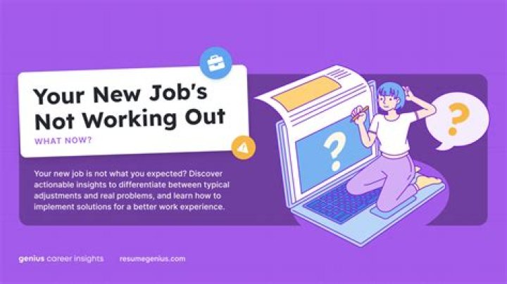 What to do when a new job is not working out?