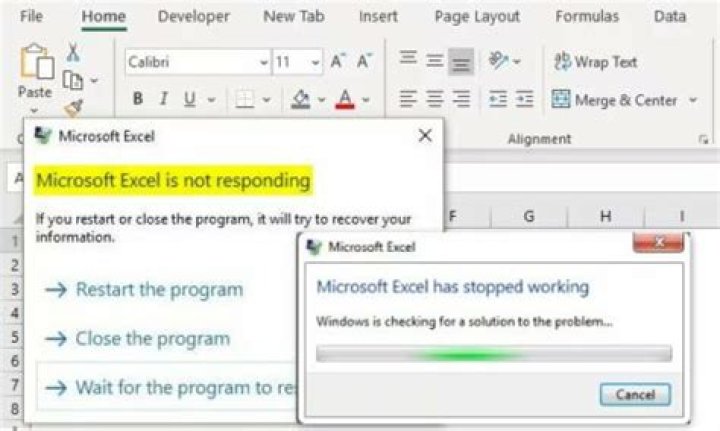 What to do when Excel is not responding?