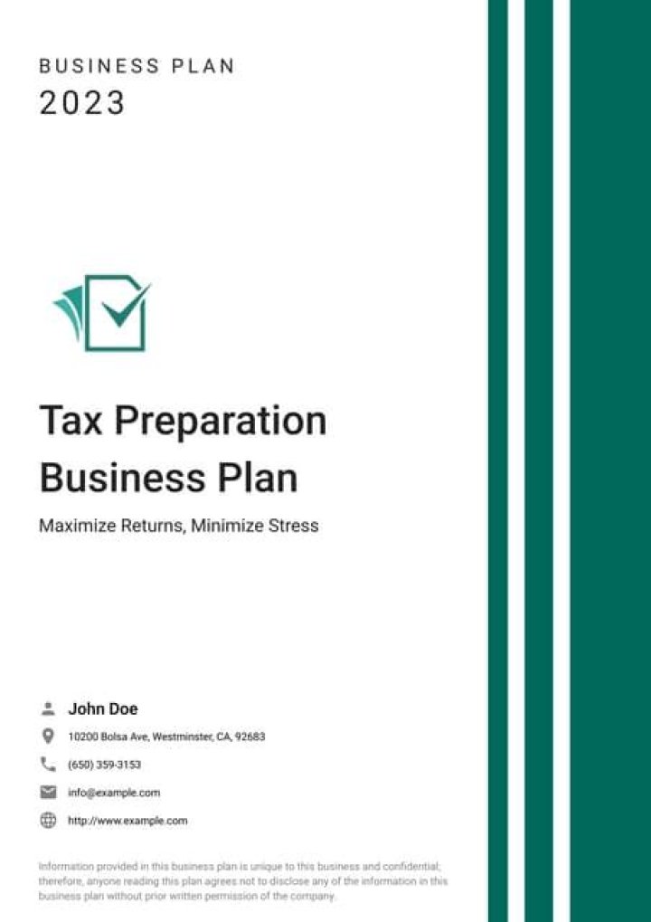 What type of business is a tax preparation firm?
