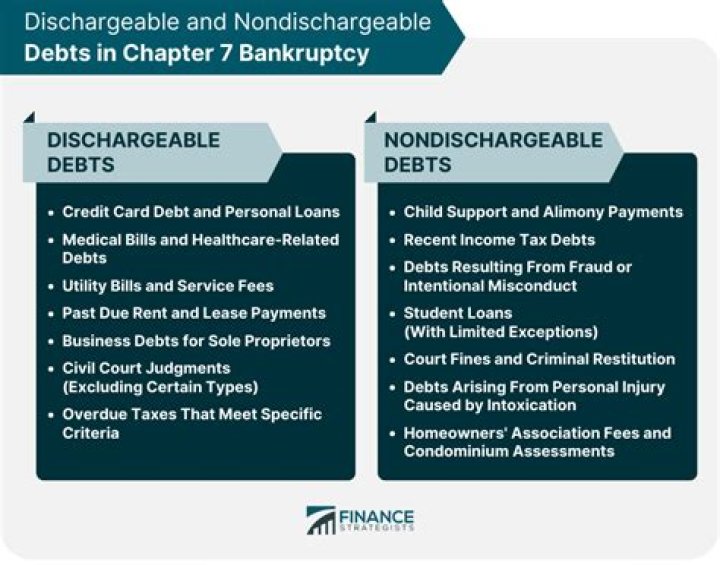 What type of debt Cannot be discharged?
