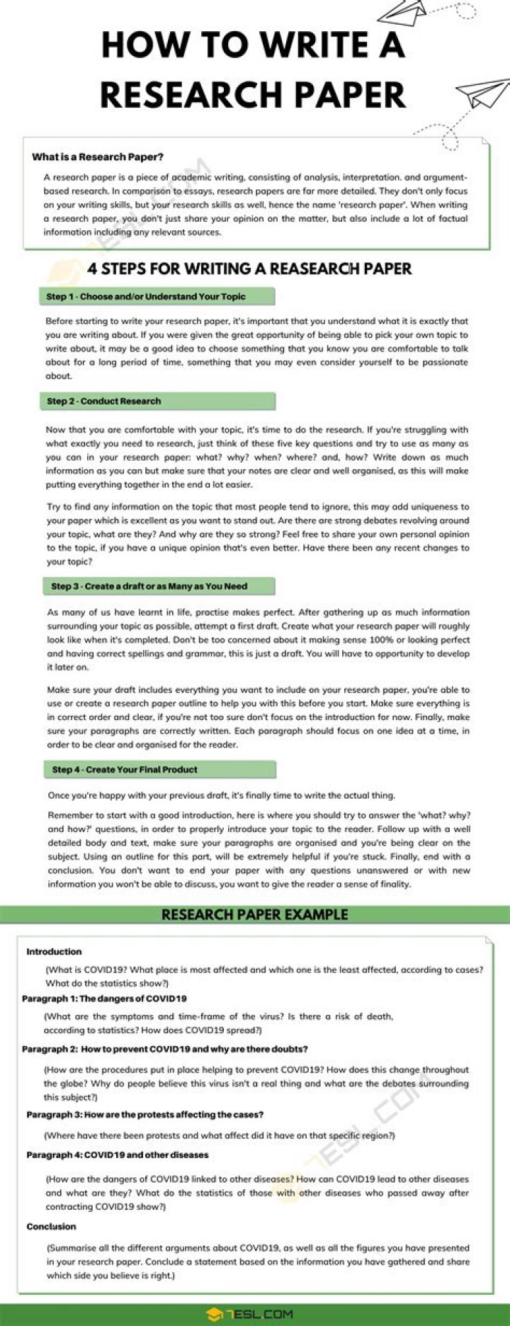 What type of paper should your research paper be printed on?