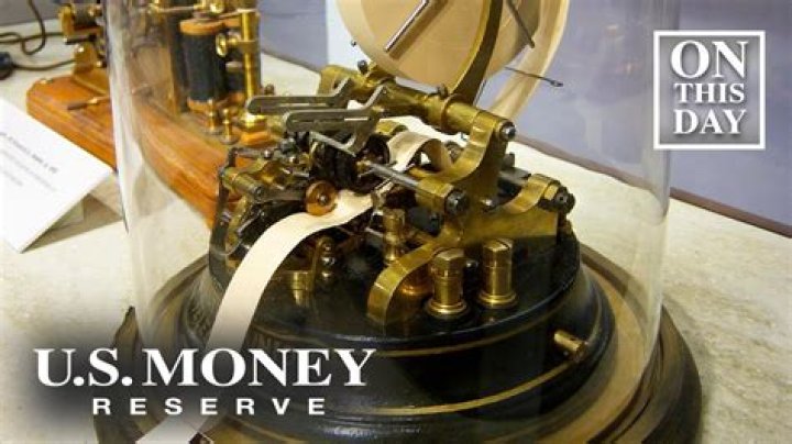 What was the first stock ticker?