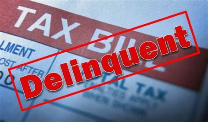 When do property taxes become delinquent after one year?