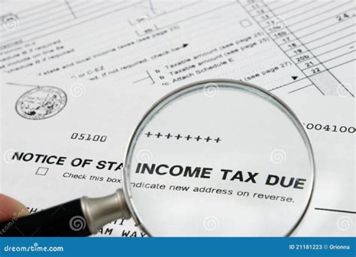 When do we issue a notice of state income tax due?