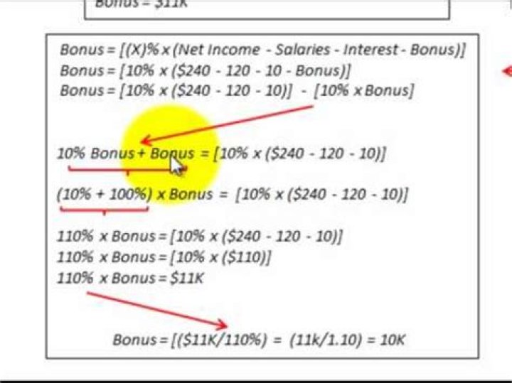 When does a bonus to the old partner come about?