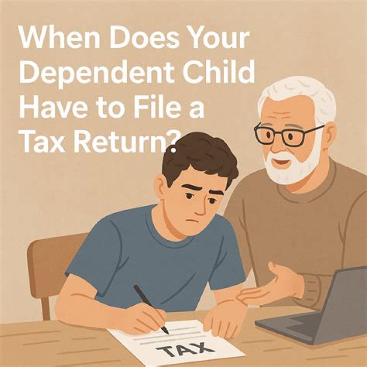 When does a child not have to file a tax return?