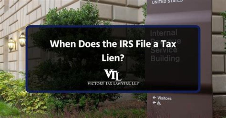 When does the IRS not file a tax lien?