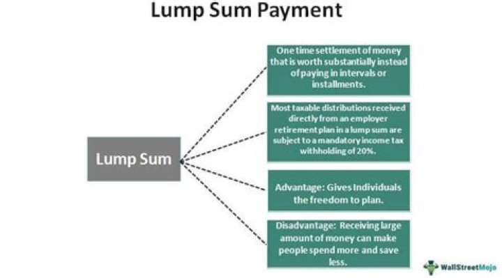 When is a lump sum disability payment awarded?