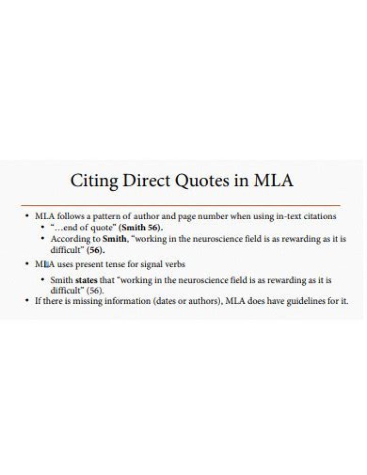 When should you use a direct quote?