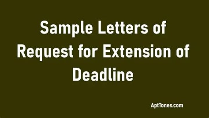 When to request an extension on a deadline?