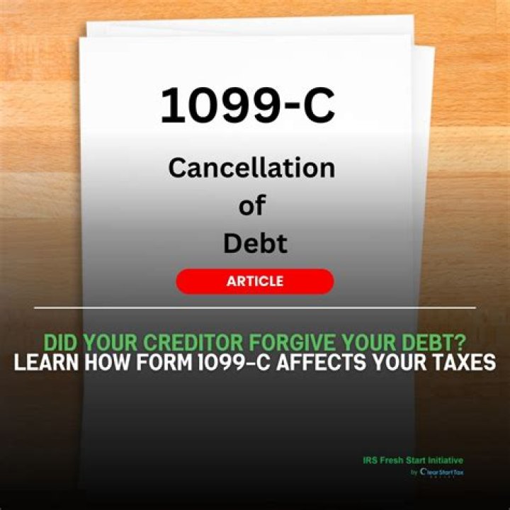When to use Form 1099-C for cancelled debt?