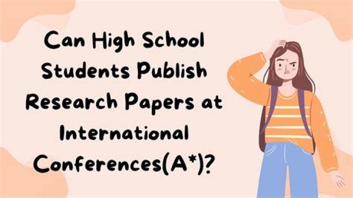 Where can high school students publish?