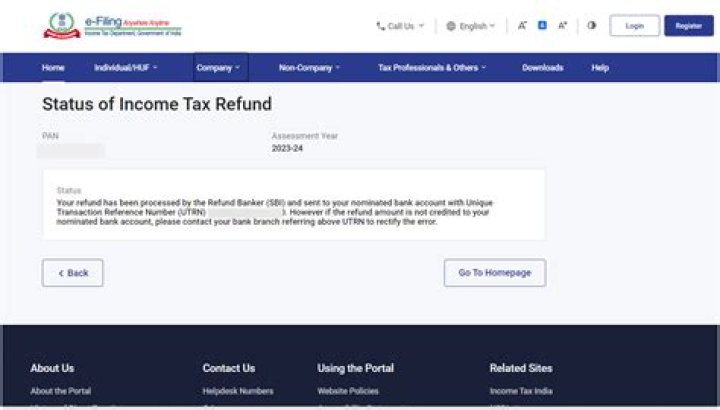 Where can I check the status of my income tax refund?