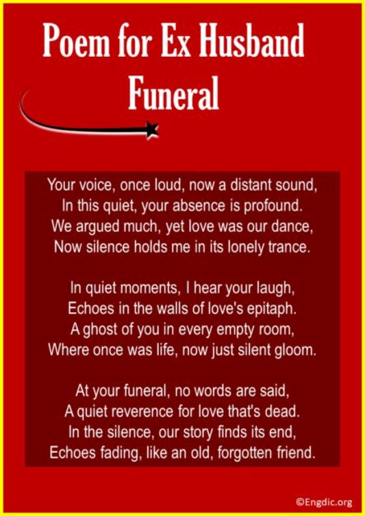 Where did I go when my ex husband died?