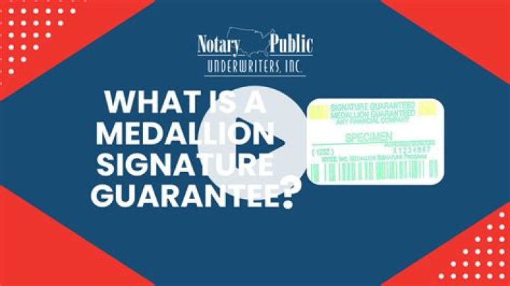 Where do I get a Medallion Signature Guarantee?