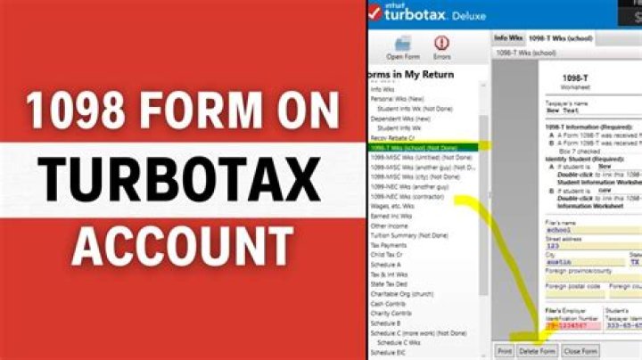 Where do you enter 1098t on Turbo Tax?