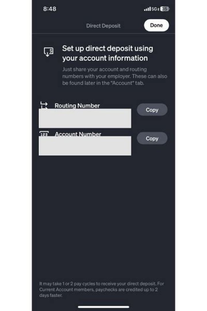 Where is direct deposit info on 1040?