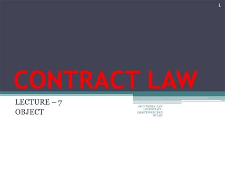 Which contract is forbidden by law?