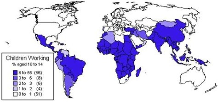 Which country has most sweatshops?