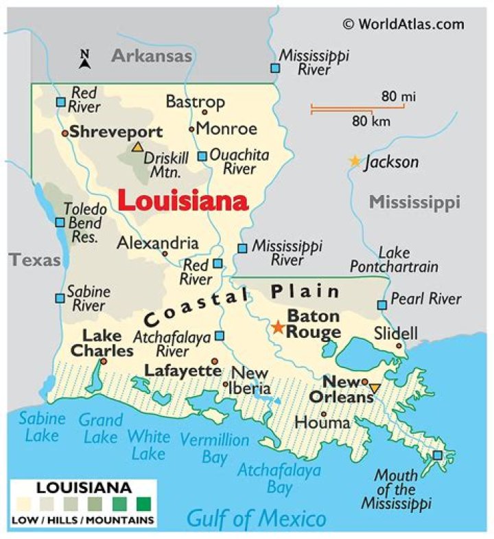 Which country Louisiana is located?