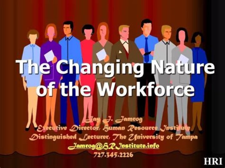 Which is an example of the changing nature of the workforce?