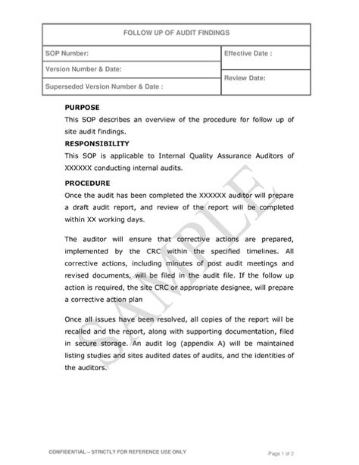 Who decides audit followup?