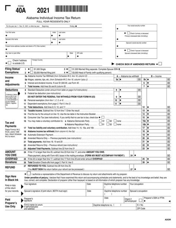 Who is a resident of Alabama for tax purposes?