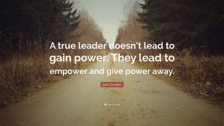 Who is a true leader?